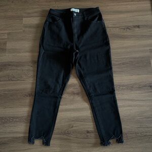 Abercrombie & Fitch Women's Curve Love Super Skinny Ankle High Rise Black Jeans